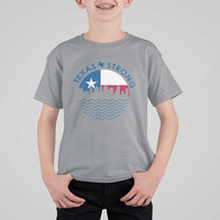 Strong Texas T Shirt For Kid Retro Flag Resilient Texans Pride - Wonder Print Shop