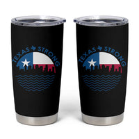 Strong Texas Tumbler Cup Retro Flag Resilient Texans Pride - Wonder Print Shop