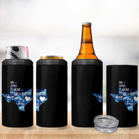 Texas Pride 4 in 1 Can Cooler Tumbler The Stars at Night Are Big and Bright - Wonder Print Shop