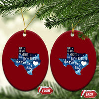 Texas Pride Ceramic Ornament The Stars at Night Are Big and Bright - Wonder Print Shop