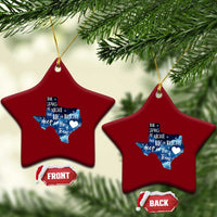 Texas Pride Ceramic Ornament The Stars at Night Are Big and Bright - Wonder Print Shop