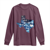 Texas Pride Long Sleeve Shirt The Stars at Night Are Big and Bright - Wonder Print Shop