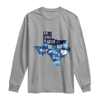 Texas Pride Long Sleeve Shirt The Stars at Night Are Big and Bright - Wonder Print Shop