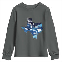 Texas Pride Youth Sweatshirt The Stars at Night Are Big and Bright - Wonder Print Shop