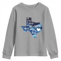 Texas Pride Youth Sweatshirt The Stars at Night Are Big and Bright - Wonder Print Shop