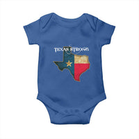 Strong Texas Baby Onesie Retro Lone Star State Pride Distressed Flag - Wonder Print Shop