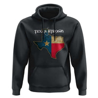 Strong Texas Hoodie Retro Lone Star State Pride Distressed Flag - Wonder Print Shop