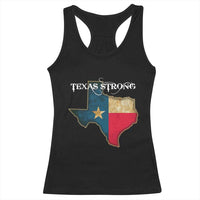 Strong Texas Racerback Tank Top Retro Lone Star State Pride Distressed Flag - Wonder Print Shop