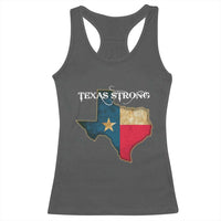 Strong Texas Racerback Tank Top Retro Lone Star State Pride Distressed Flag - Wonder Print Shop