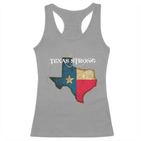 Strong Texas Racerback Tank Top Retro Lone Star State Pride Distressed Flag - Wonder Print Shop