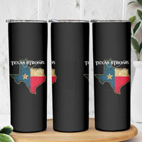 Strong Texas Skinny Tumbler Retro Lone Star State Pride Distressed Flag - Wonder Print Shop