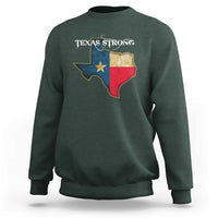 Strong Texas Sweatshirt Retro Lone Star State Pride Distressed Flag - Wonder Print Shop