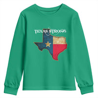 Strong Texas Youth Sweatshirt Retro Lone Star State Pride Distressed Flag - Wonder Print Shop