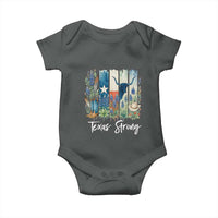 Retro Strong Texas Baby Onesie Bluebonnets Longhorn Cowboy Western Pride - Wonder Print Shop