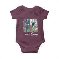 Retro Strong Texas Baby Onesie Bluebonnets Longhorn Cowboy Western Pride - Wonder Print Shop