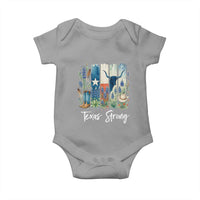 Retro Strong Texas Baby Onesie Bluebonnets Longhorn Cowboy Western Pride - Wonder Print Shop