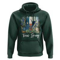 Retro Strong Texas Hoodie Bluebonnets Longhorn Cowboy Western Pride - Wonder Print Shop