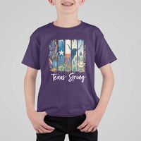 Retro Strong Texas T Shirt For Kid Bluebonnets Longhorn Cowboy Western Pride - Wonder Print Shop