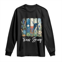 Retro Strong Texas Long Sleeve Shirt Bluebonnets Longhorn Cowboy Western Pride - Wonder Print Shop
