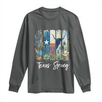 Retro Strong Texas Long Sleeve Shirt Bluebonnets Longhorn Cowboy Western Pride - Wonder Print Shop