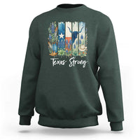 Retro Strong Texas Sweatshirt Bluebonnets Longhorn Cowboy Western Pride - Wonder Print Shop