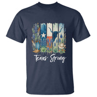 Retro Strong Texas T Shirt Bluebonnets Longhorn Cowboy Western Pride - Wonder Print Shop