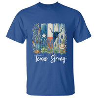 Retro Strong Texas T Shirt Bluebonnets Longhorn Cowboy Western Pride - Wonder Print Shop