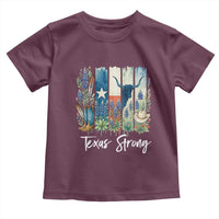 Retro Strong Texas Toddler T Shirt Bluebonnets Longhorn Cowboy Western Pride - Wonder Print Shop