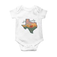 Hill Country Strong Baby Onesie Texas Pride for Resilient Texans Retro - Wonder Print Shop