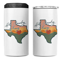 Hill Country Strong 4 in 1 Can Cooler Tumbler Texas Pride for Resilient Texans Retro - Wonder Print Shop