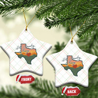 Hill Country Strong Ceramic Ornament Texas Pride for Resilient Texans Retro - Wonder Print Shop