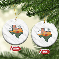 Hill Country Strong Ceramic Ornament Texas Pride for Resilient Texans Retro - Wonder Print Shop