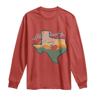 Hill Country Strong Long Sleeve Shirt Texas Pride for Resilient Texans Retro - Wonder Print Shop