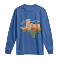 Hill Country Strong Long Sleeve Shirt Texas Pride for Resilient Texans Retro - Wonder Print Shop