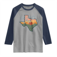 Hill Country Strong Raglan Shirt Texas Pride for Resilient Texans Retro - Wonder Print Shop