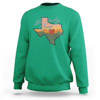 Hill Country Strong Sweatshirt Texas Pride for Resilient Texans Retro - Wonder Print Shop