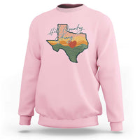 Hill Country Strong Sweatshirt Texas Pride for Resilient Texans Retro - Wonder Print Shop