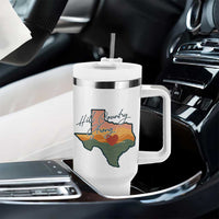 Hill Country Strong Tumbler With Handle Texas Pride for Resilient Texans Retro - Wonder Print Shop