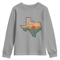 Hill Country Strong Youth Sweatshirt Texas Pride for Resilient Texans Retro - Wonder Print Shop