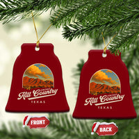 Hill Country Strong Ceramic Ornament Texas Support Retro Enchanted Rock - Wonder Print Shop
