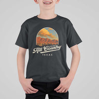 Hill Country Strong T Shirt For Kid Texas Support Retro Enchanted Rock - Wonder Print Shop