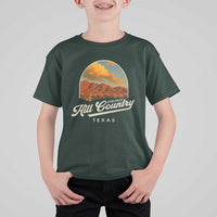 Hill Country Strong T Shirt For Kid Texas Support Retro Enchanted Rock - Wonder Print Shop