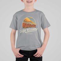 Hill Country Strong T Shirt For Kid Texas Support Retro Enchanted Rock - Wonder Print Shop