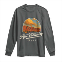 Hill Country Strong Long Sleeve Shirt Texas Support Retro Enchanted Rock - Wonder Print Shop