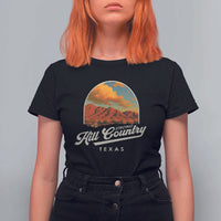 Hill Country Strong T Shirt For Women Texas Support Retro Enchanted Rock - Wonder Print Shop