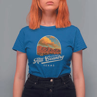 Hill Country Strong T Shirt For Women Texas Support Retro Enchanted Rock - Wonder Print Shop