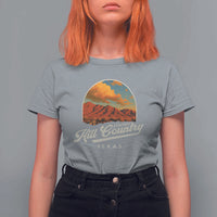 Hill Country Strong T Shirt For Women Texas Support Retro Enchanted Rock - Wonder Print Shop