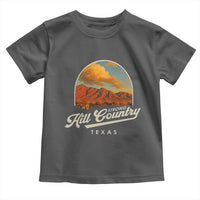 Hill Country Strong Toddler T Shirt Texas Support Retro Enchanted Rock - Wonder Print Shop