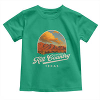 Hill Country Strong Toddler T Shirt Texas Support Retro Enchanted Rock - Wonder Print Shop