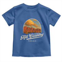 Hill Country Strong Toddler T Shirt Texas Support Retro Enchanted Rock - Wonder Print Shop
